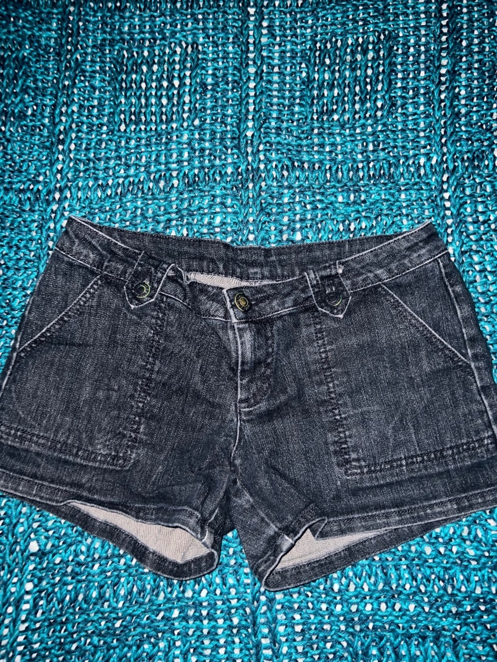 Buffalo David Bitton Dark Blue Denim Shorts Size 28